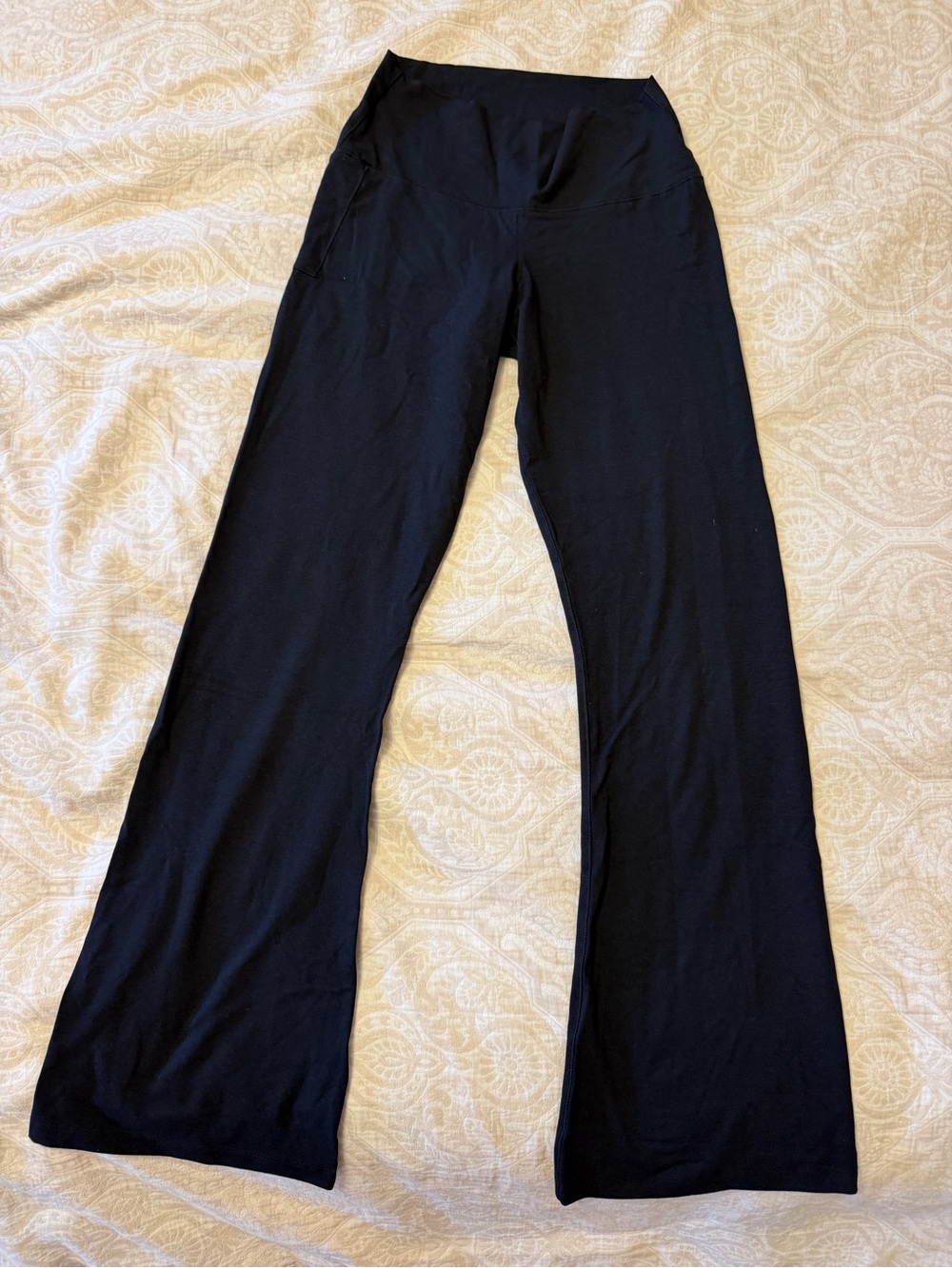 Black TASK Performance Yoga pants organic cotton bamboo viscose